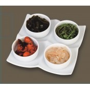 Round Serving Bowl Dish with Tray: 5pcs